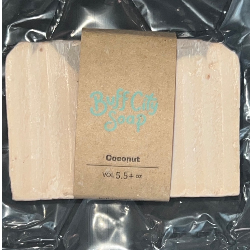 Buff City Soap Coconut Bar Soap Unisex 5.5 oz Cream New Plant Based Handcrafted